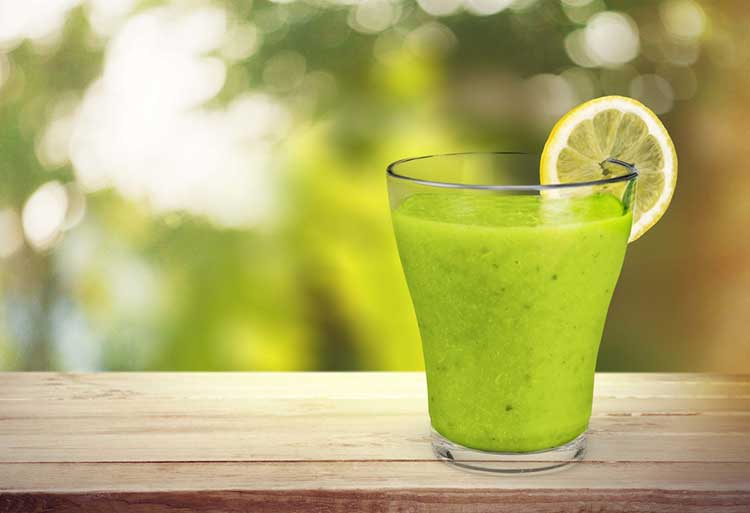 Green Juice On Table For Weight Loss