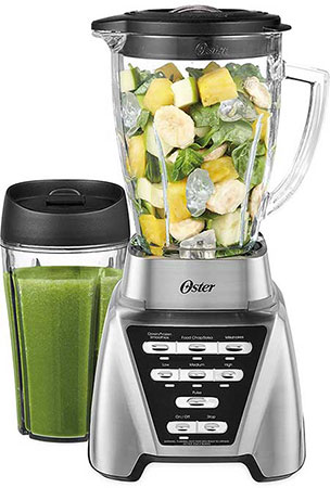 Oster Stand Alone Blender Making Green Juice