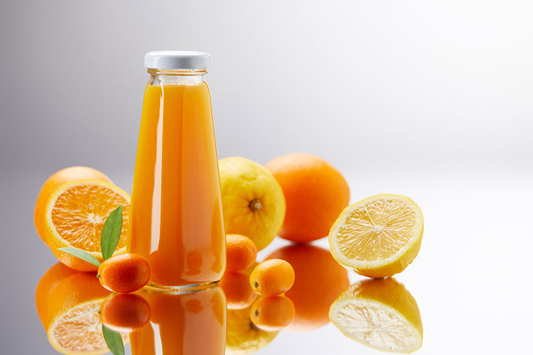 Orange Juice Stored In Bottle