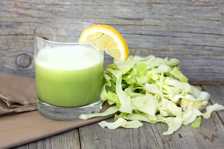 Cabbage Slices And Juice