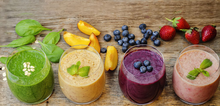 Collection Of Smoothies Made In A Magic Bullet Blender
