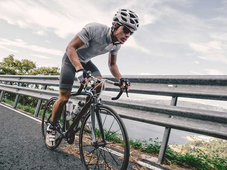 cyclist after drinking beet juice