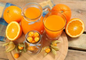 Orange Juice Made From An Orange