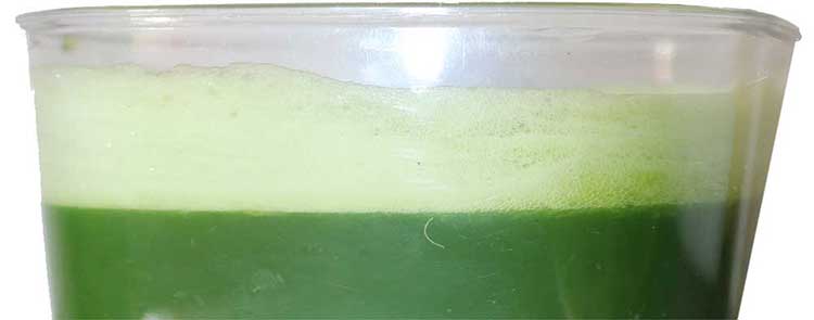 Green-juice With Froth On Top