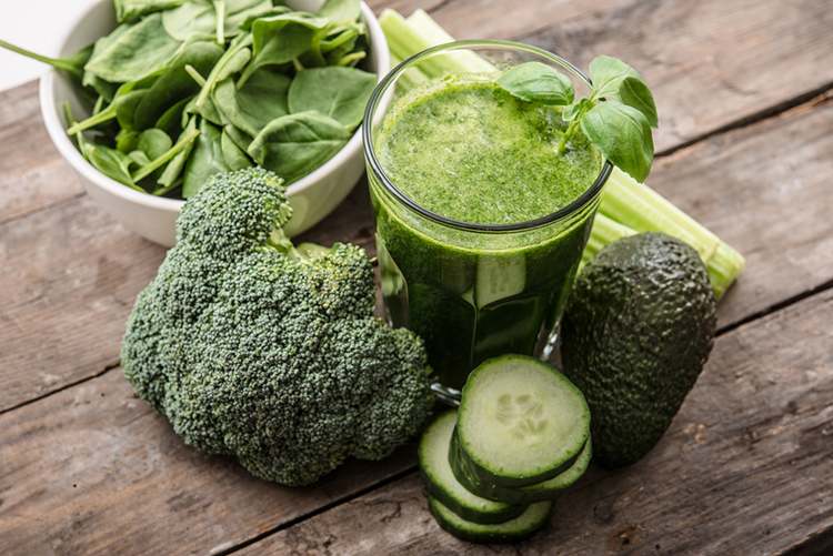 Broccoli ready to be juiced