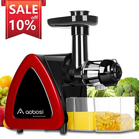 Aobosi Slow Masticating Juicer Extractor Compact Cold Press Juicer Machine