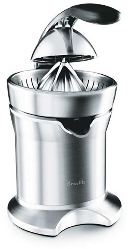  Breville 800CPXL Die Cast Stainless Steel Motorized Citrus Press