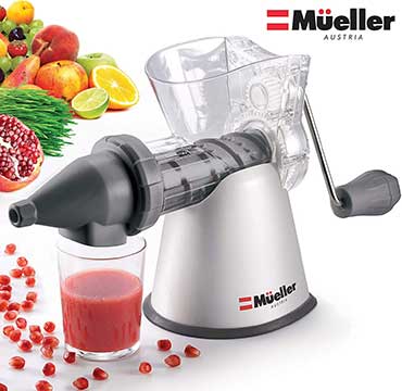 Mueller Elite Masticating Slow Fruit, Vegetable & Wheatgrass Juicer