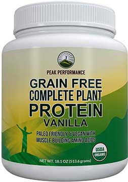 Peak-Performance Grain Free Plan  Based Protein Powder