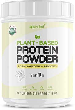   Pure Food Plant Based Protein Powder with Probiotics