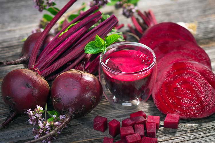 Raw Beetroot and Beet Greens Ready To be Juiced