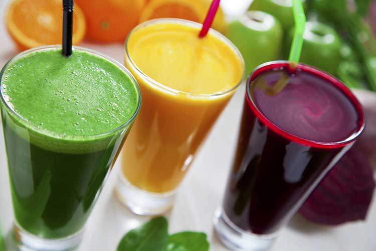 Juices for a juice cleanse before exercise