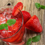 Strawberry Juice and Strawberries